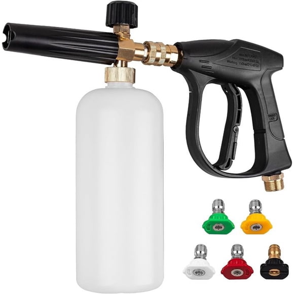 Pressure Washer Foam Gun with 5 Nozzles