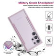 thumbnail image 2 of Cowithday Case for Samsung Galaxy S22 Ultra, [Military Grade Drop Protection] [Wireless Charging] Soft TPU Frame + Clear Hard PC Back Case, Shockproof Non-Slip Stylish Cover - Rosegold, 2 of 10