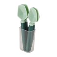 thumbnail image 1 of Fiudx Liquidación de ahorros de invierno Cuatro cucharas de café, dos en una cuchara medidora de leche en polvo con clip de sellado, adecuada para bolsas de alimentos multifuncionales, clip de sellad, 1 of 2