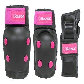 Razor Child's Bike Pad Set, Pink/Black