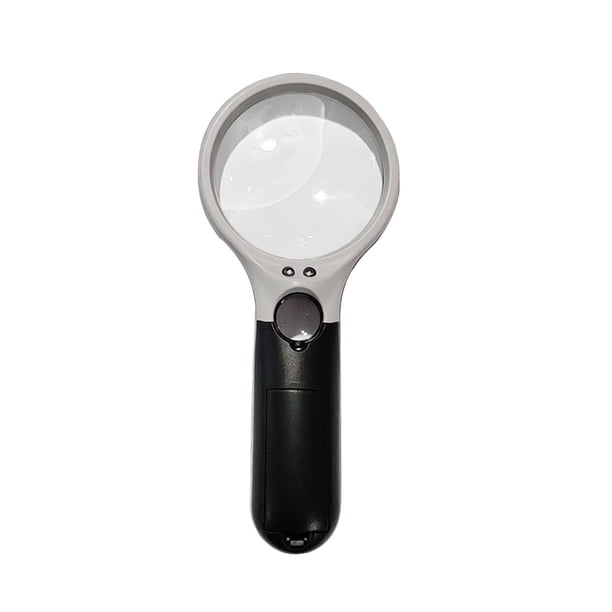 Riwesomey Microscopio de mano con lupa iluminada 45X, lupa de ayuda para lectura para personas mayores, herramienta de reparación de joyas con lupa con 3 lupas TYPE1 Riwesomey GJ0371-00B