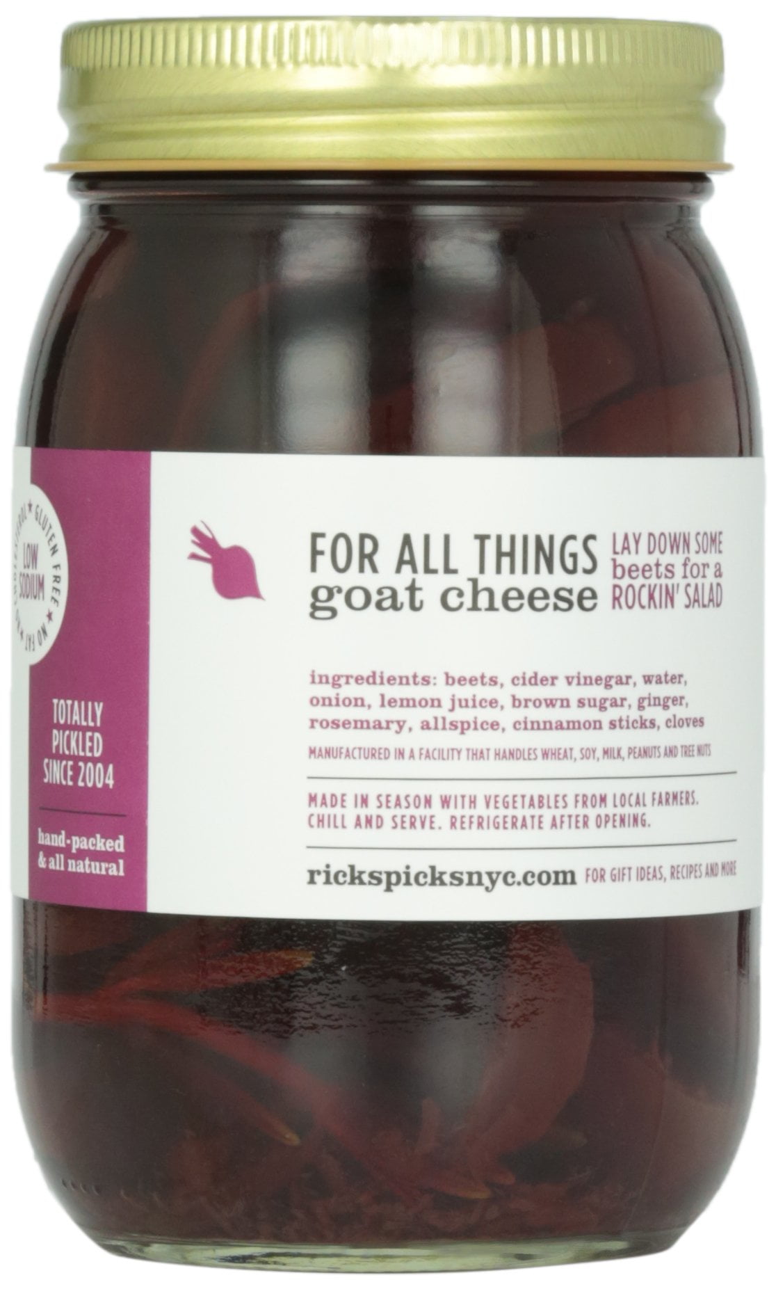 Rick's Picks Phat Beets, Aromatic Pickled KKS1&nbsp;Beets, 15 oz