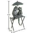 thumbnail image 2 of Pure Garden Frog Figurine for Flower Beds, Fairy Gardens, and More (Bronze), 2 of 8