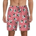 thumbnail image 3 of Uemuo French Bulldog Face Pattern Mens Swim Trunks Quick Dry Board Shorts with Mesh Lining, Stretch Beach Shorts Quick Dry No-Chafing Board Shorts-XX-Large, 3 of 9