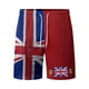 thumbnail image 5 of WILLBEST Pantalones Cortos Casuales para Hombre, con Bandera Europea y Británica, de Manga Corta, con Botones, Holgados y Cómodos, para Negocios Urbanos, Conjunto de Dos Piezas, 5 of 5