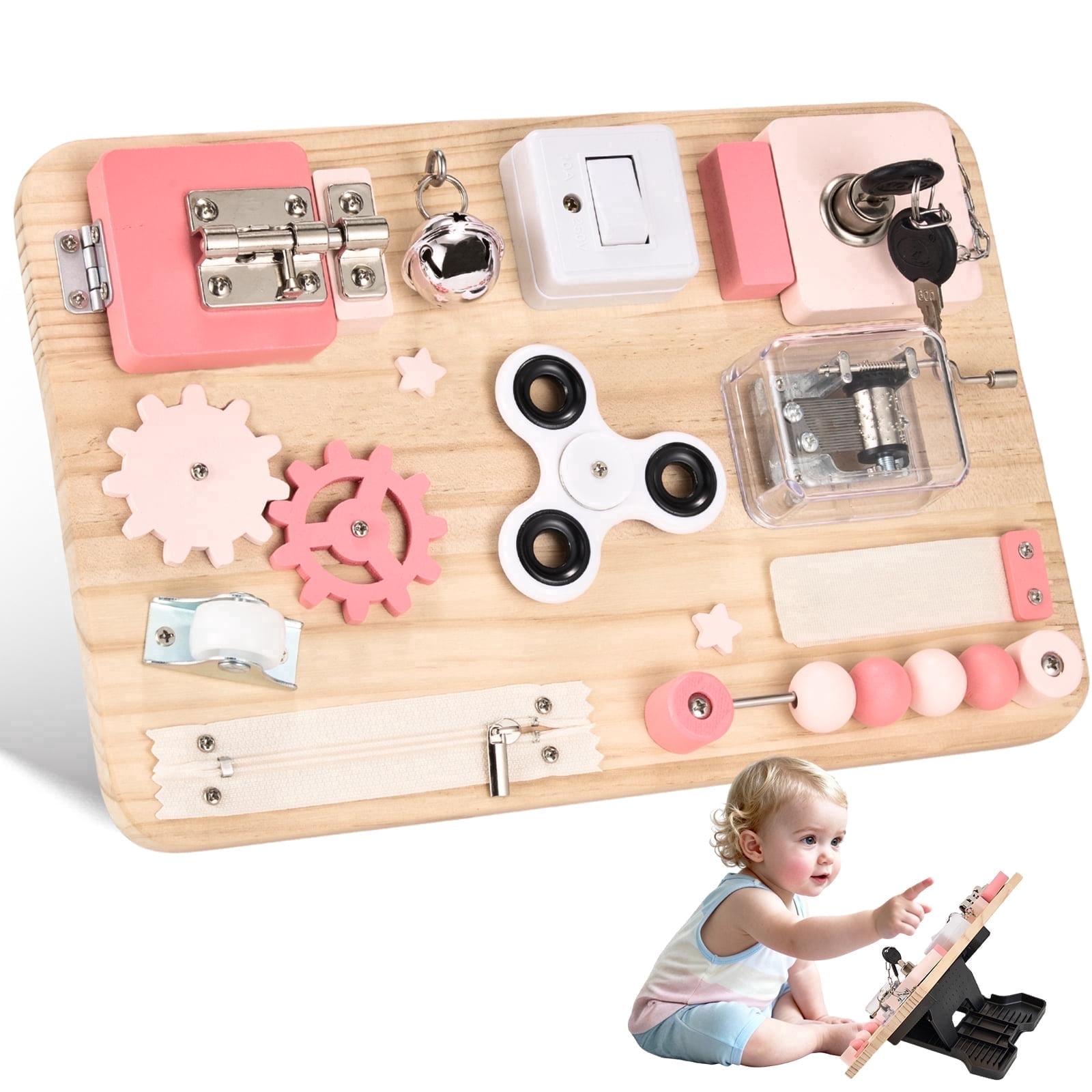 Hape Country Critters Wooden Activity Play Cube, Baby Sorting Toy