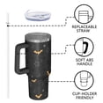 thumbnail image 4 of Halloween Bats and Stars Pattern Tumbler with Handle and Lid,40oz Double Wall Vacuum Insulated Tumbler,Cups Gift for Women and Men, 4 of 7