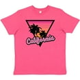 thumbnail image 3 of Inktastic California with Triangle and Palm Trees Youth T-Shirt, 3 of 5