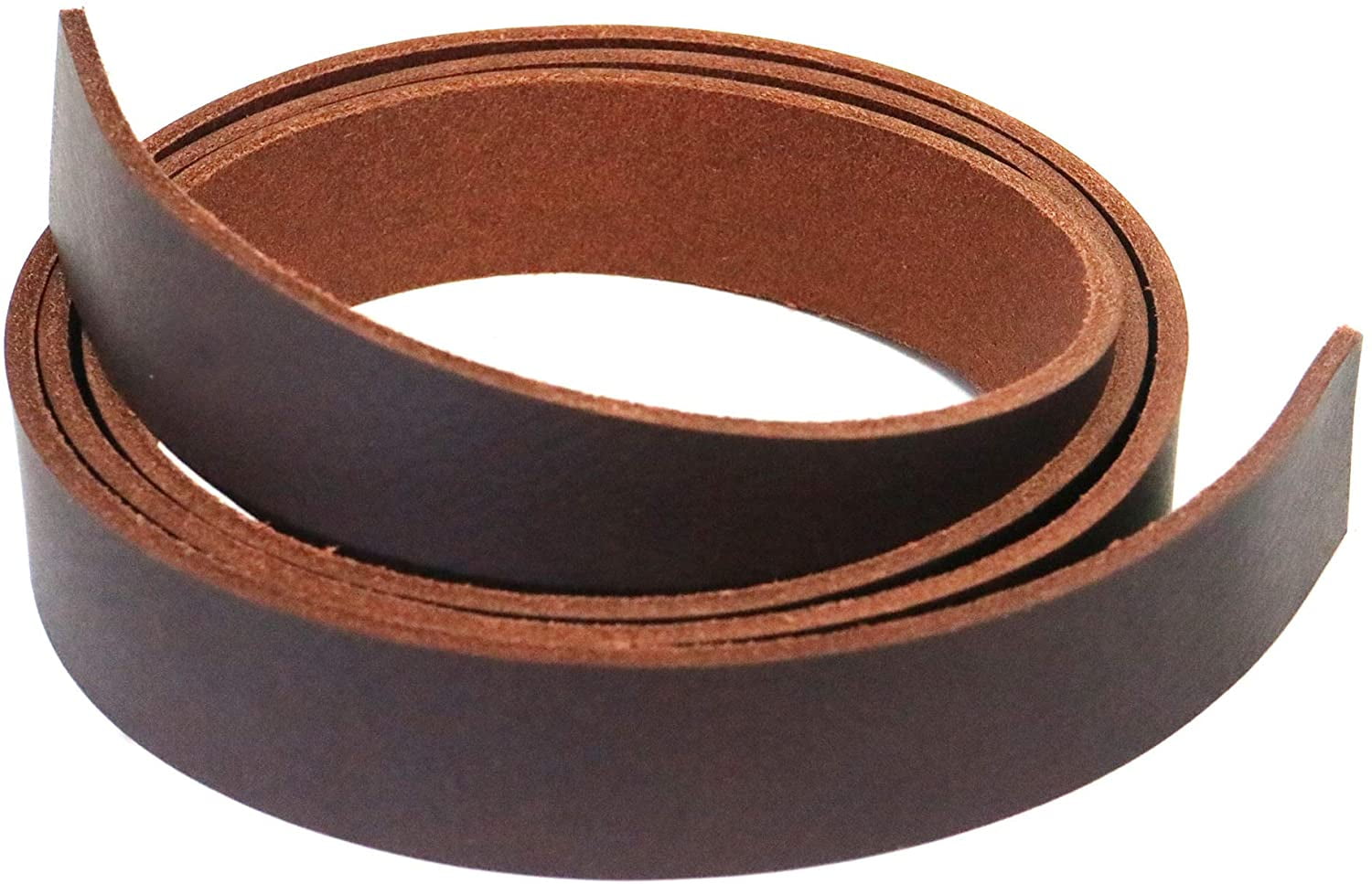 1-1/4 x 60 BLACK BUFFALO Leather Strip 8-10oz LeatherRush 