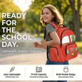 thumbnail image 2 of DISNIMO Cute Crocodile Printed 3Pcs Kids Backpack for Boys, Fire Engine Print Lightweight School Backpack and Lunch Box Set, Elementary Middle Schoolbag with Pencil Case, Back to School Supplies, 2 of 7