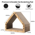 thumbnail image 2 of Rascador para gatos FUKUMARU casa de cartón muebles de protección cama para rascar, 2 of 5