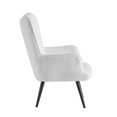 thumbnail image 4 of Porthos Home Kindel Wingback Accent Chair with Ergonomic Contoured Back, Soft Fabric Upholstery, Durable and Corrosion-resistant Powder Coated Steel Legs, Great for Living Rooms and Bedrooms, 4 of 6