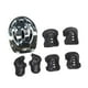 thumbnail image 5 of Kit de 7 cascos de bicicleta para niños, casco de patineta para adolescentes, rodilleras, coderas y muñequeras, equipo de protección para exteriores. Negro, 5 of 8