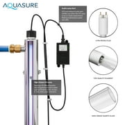 64,000 Grains Water Softener with 12 GPM Quantum UV Sterilizer System and Triple Purpose Carbon Pre-Filter, for 4+ bathrooms