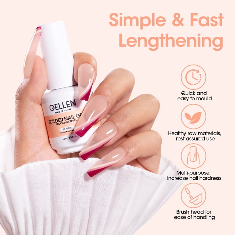 Gellen Builder Nail Gel, 9-in-1, Nude, 15ml photo 3
