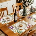 thumbnail image 4 of Watercolor Hummingbird Flowers Placemats Set of 2, Retro Floral Leaf Table Mats Washable Heat-Insulation Non-Slip Place Mats for Kitchen Dinner Table Indoor Outdoor Decor,13x19 Inch, 4 of 9