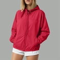 thumbnail image 2 of Towmus Lightweight Active Rain Jacket Hooded Plus Size Water Resistant Raincoat Windbreaker Casual Jacket, 2 of 4