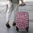 thumbnail image 3 of Pink and Black Of Leopard Print Luggage Cover Fashion Suitcase Cover Baggage Covers Fit 25-28 Inch Luggage (Go Travel), 3 of 5