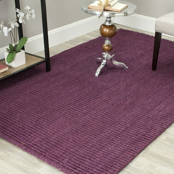 Safavieh Natural Fiber Levi Braided, Area Rugs With Plum Accents