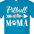 thumbnail image 4 of Inktastic Pitbull Mama with Arrow and Flowers T-Shirt, 4 of 5