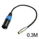 thumbnail image 3 of Cable adaptador XLR hembra a mini XLR macho, cable de extensión de 3 pines, resistente y equilibrado. .3M, 3 of 9