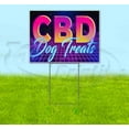 thumbnail image 1 of Cbd Dog Treats (18" x 24") Yard Sign, Includes Metal Step Stake, 1 of 6