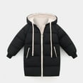 thumbnail image 7 of LFEOOST Kids Girls Coats Hooded Puffer Jacket Winter Warm Parka Overcoat for 5-13 Years Black 7-8 Years, 7 of 7