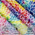 thumbnail image 3 of Watercolor Rainbow Floral Table Cloth - Flowers Tablecloth Colorful Flower Table Cover Round Plant Blossom Circle Table Clothes 60 Inch for Picnic Party Dining Room, 3 of 6
