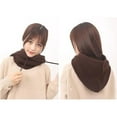 thumbnail image 4 of Uooqdmx Hat Scarf Hooded Scarf for Women Hat and Scarf Set for Women Hat with Scarf Attached One Piece Cold Scarf Hats Winter Accessories for Women Windproof Scarf Hats Coffee One Size, 4 of 6