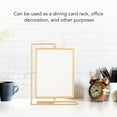 thumbnail image 3 of Metal Rotating Photo Frame, 360 Degree Rotation Gold Exquisite Workmanship Rotating Floating Photo Frame  for Dining Card Rack, 3 of 7