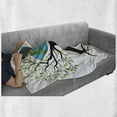 thumbnail image 5 of Tree of Life Soft Flannel Fleece Blanket, Eco Friendly Earth Tree Saving the Planet Life Climate Symbolic Home Art, Cozy Plush for Indoor and Outdoor Use, 50" x 60", Green Black Blue, by Ambesonne, 5 of 5
