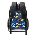 thumbnail image 2 of Sikiie Cartoon Shark Clear Backpack, Transparent Bookbag for School for Women Men, Capacity Clear Bag for College, Travel, 2 of 7