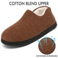 thumbnail image 2 of Mishansha Men Home Slippers Memory Foam Fleece Lined Winter Houseshoes, 2 of 6