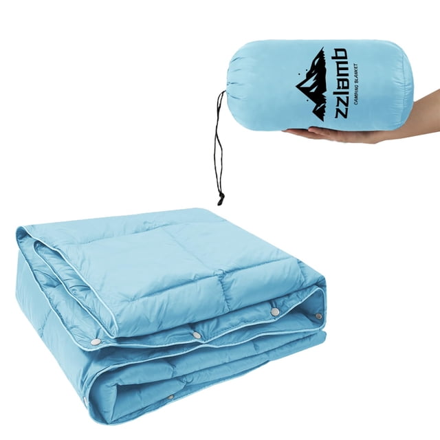 Manta de camping zzlamb 99 x 140 cm, repelente al agua, ligera