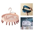 thumbnail image 3 of Colgador de secado colgante Perfecl con Gancho giratorio plegable 18 clavijas Rosado, 3 of 7