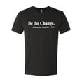 thumbnail image 2 of Inspirational Quote Be the Change by Mahatma Gandhi 1913 Mens Premium Tri Blend T-Shirt, Vintage Black, Medium, 2 of 3
