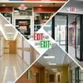 thumbnail image 6 of 2PK Red Exit Sign with Emergency Lights, Two Adjustable Round Heads LED Emergency Exit Light with Battery Backup, UL Listed, AC 120/277V, Commercial Exit Lights for Business, 6 of 6
