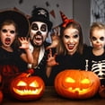 thumbnail image 3 of Accesorios de dientes de vampiro, dentaduras postizas para disfraz de fiesta, colmillos de resina con pegamento sólido, decoración de Halloween, 1 par, 3 of 4