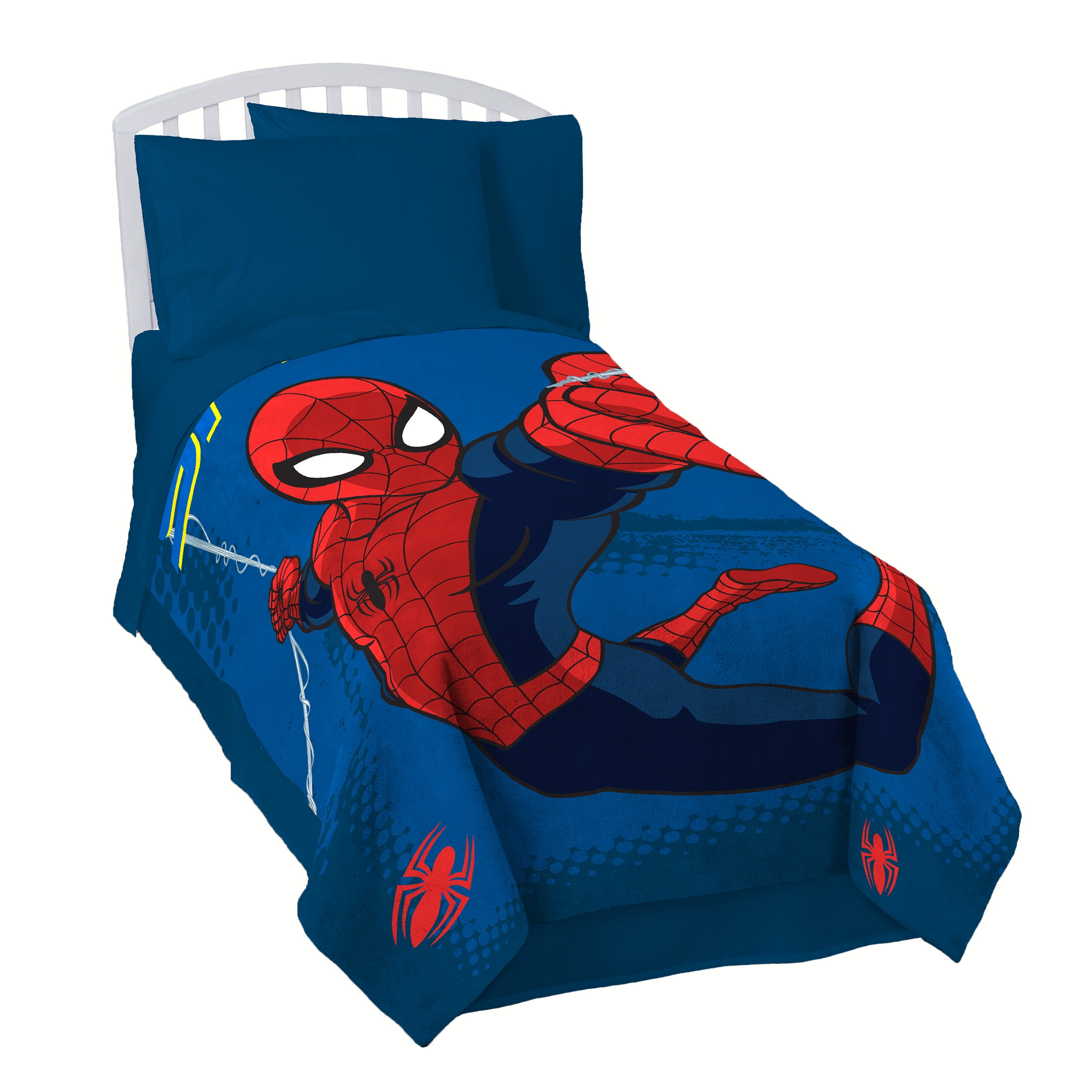Marvel Spiderman Graphic Plush Fleece Blanket - Walmart.com