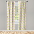 thumbnail image 3 of Ambesonne Floral Curtains, Colorful Flowers Sketchy, Pair of 28"x63", Multicolor, 3 of 5