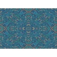 thumbnail image 1 of Ahgly Company Indoor Rectangle Patterned Blue Ivy Blue Area Rugs, 2' x 5', 1 of 1