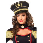 Angle View: Leg Avenue Women's Military Hat Costume Accessory