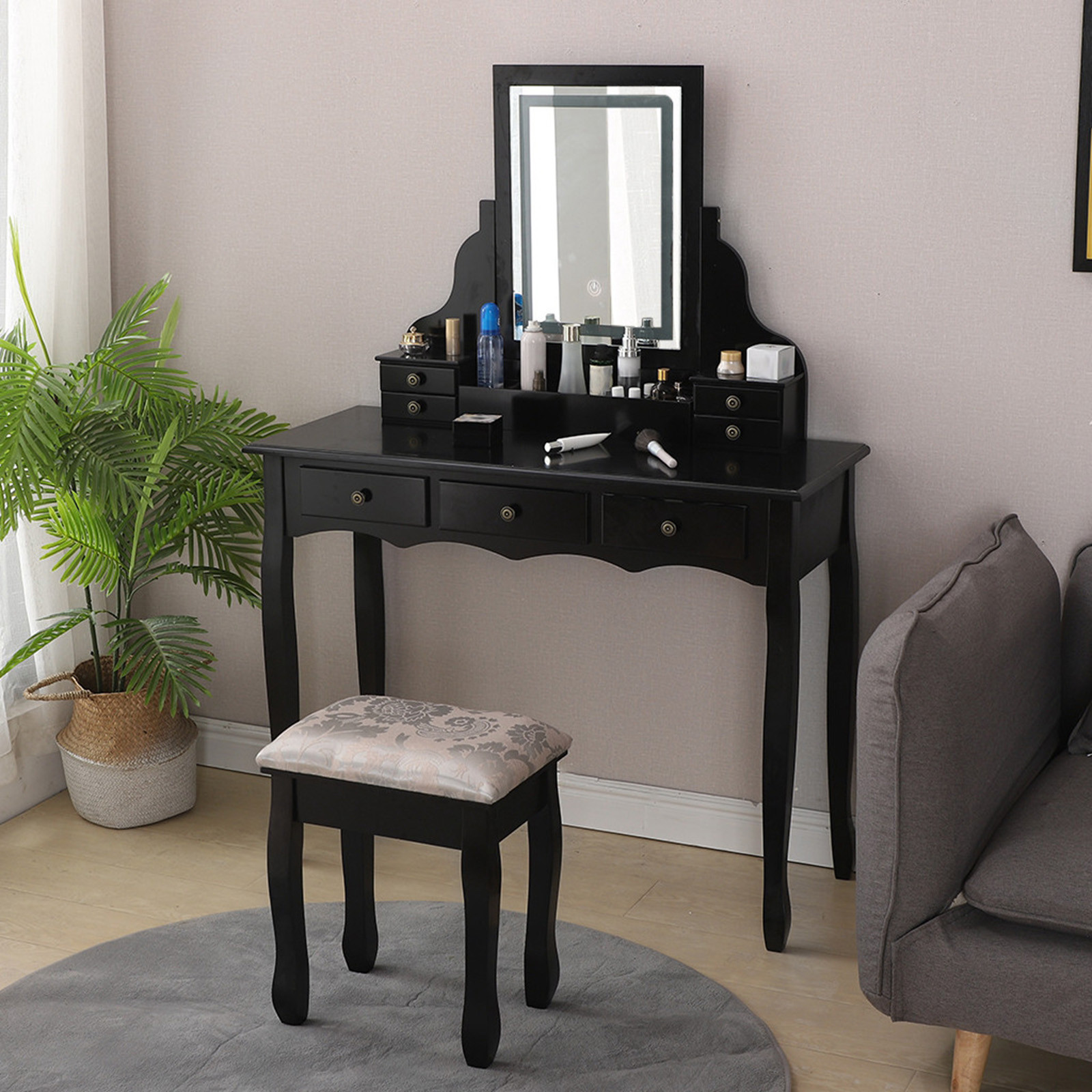 led makeup table