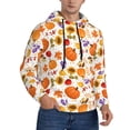 thumbnail image 2 of Sikiie Autumn Plants Men's Hoodie, Essentials Hoodie, Sweatshirt, Pullover Hooded Sweatshirt for Men-X-Large, 2 of 7