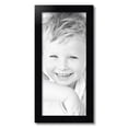 thumbnail image 2 of ArtToFrames 11" x 25" Satin Black Step Lip Picture Frame, 11x25 inch Black Wood Poster Frame (WOM-1452), 2 of 7