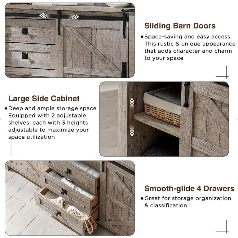 OKD 4-Drawer Dresser, 60