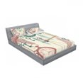 thumbnail image 3 of Ambesonne Colorful Fitted Sheet & Pillow Sham Set, Feather and Old Key, Twin, Multicolor, 3 of 3