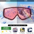 thumbnail image 2 of Gafas de esquí Findway Kids para snowboard, protección 100% UV400, 2 of 6