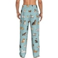 thumbnail image 3 of Balery Dog Pets print Men's Pajama Pants,Ultra Lightweight Pjs,Lounge Pant-Small, 3 of 9