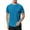 Sea Blue, variant on Charmo Mens UPF 50+ Swim Shirts Quick Dry Short Sleeve Swimsuit Tops Sun Protection Running Sufring Rash Guards